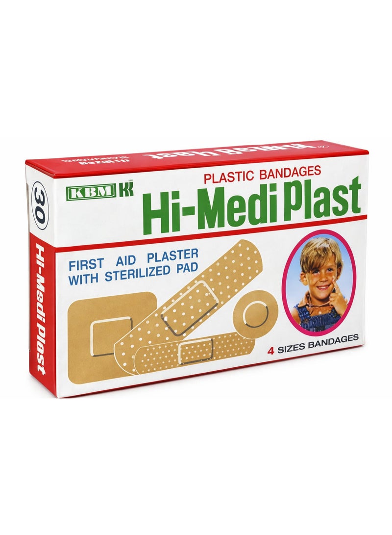 Hi-Med Pack Of 2 Hi-Med 30-Piece First Aid Plaster With Sterilized Pad - Image 2